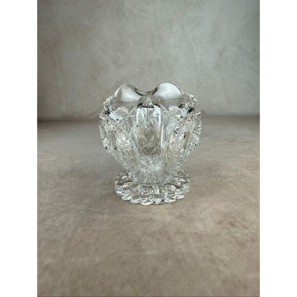 EAPG Vintage Imperial Zippered Heart Pitcher Glass Manganese Glow - Picture 3 of 11